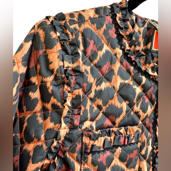 J. Crew Quilted Lady Jacket In Leopard With Primaloft® in Brown NWT Sz 8 - Picture 9 of 15